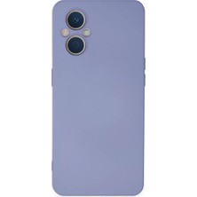Verto Newface Oppo Reno 7 Lite Kılıf Nano Içi Kadife Silikon - Lila