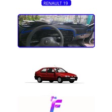 E-BİZ Renault 19  Uyumlu  Torpido Örtüsü | Yansıma Önleyici | Tam Koruma | Hızlı ve Kolay Montaj | J41