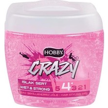 Hobby Crazy Saç Bakımı Islak Sert Jöle 700 Ml Jel Yapısı ile Etkili Şekillendirme
