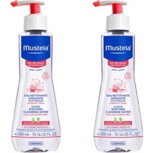 Mustela Çok Hassas Ciltler İçin Durulama Gerektirmeyen Temizleme Sıvısı 300 ml X2 Avokado Perseose İçerir