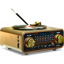 Royal Trend Nostalji Plakçalar Görünüm Radyo,bluetooth Özellikli Nostaljik Radyo