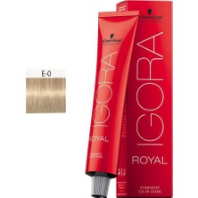 Schwarzkopf Igora Royal E.0 Teknik Renkler Krem Saç Boyası 60ml Canlı Renkler İçin Özel Formül