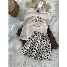 Karaniko Kids Kız Çocuk Baskı Detaylı Şortlu Alt Üst Takım