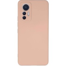 Verto Newface Xiaomi Mi 12 Lite Kılıf Nano Içi Kadife Silikon - Pudra