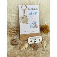 LMS Gift 25 Adet Kartlı Anahtarlık Doğum Hediyesi Hoşgeldin Bebek Hediyelik Epoksi