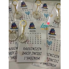 LMS Gift 10 Adet Incili Istiridye Anahtarlık Nişan Söz Kına Nikah Mevlid Doğum Günü Hatırası