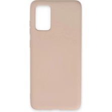 Poyraz Market Newface Samsung Galaxy S20 Plus Kılıf Nano Içi Kadife Silikon - Pudra