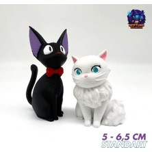 Neptune3D Kiki'nin Kedileri Jiji ve Lily Figür Seti (Kiki's Delivery Service)