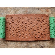 Atölye Dekupaj Model 089 - Deboss & Emboss İkili Set - Polimer Kil Seramik Çamuru Doku Oklavası