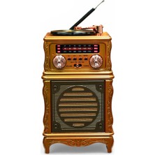 Royal Trend Nostaljik Eskitme Tasarım Radyo,plak Çalar Görünüm Bluetooth Nostalji Radyo