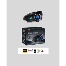 Poyraz Market Q28 Motosiklet Kask Bluetooth Kulaklık Full Hd 1080P Kamera