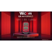 Lucciola Wicom Kırmızı Renkli Uk-44 Akıllı Kodlanabilir Kumanda (Otomatik Kapı Motoru,kepenk,bariyer,panjur)