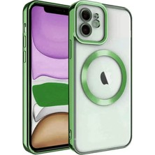 Verto Newface Apple iPhone 12 Kılıf Kross Magneticsafe Kapak - Koyu Yeşil