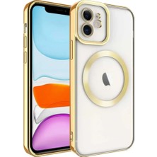 Pileli Store Newface iPhone 12 Kılıf Kross Magneticsafe Kapak - Gold