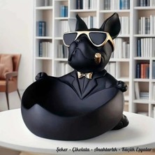 Trend Store Bulldog Köpek Dekoratif Heykel Biblo Sunumluk & Anahtarlık Kutusu | Şık Masa Üstü Ev Ofis Dekoru | Hediyelik Obje