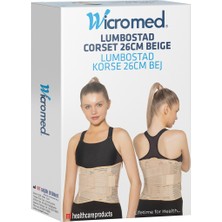 Lumbostad 26CM Bel Korsesi Bej, Standart, 4 Bel Çevresi 160-180CM, Up 6xl