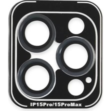 Verto Joko Apple iPhone 15 Pro Max Pvd Metal Kamera Lens - Lacivert