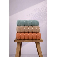 Ellia Soft Vintage Soft %100 Pamuklu 3'lü Floşlu 50X90 cm El&yüz Havlu Seti Çeyiz Seti