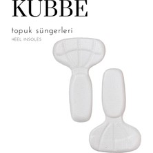 Beyaz Tabanlı Topuk Süngeri, Rahat ve Koruyucu Ayakkabı Destekçisi