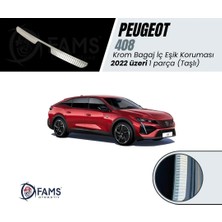 Fams Otomotiv Peugeot 408 Krom Bagaj Iç Eşik Koruma 2022> Taşlı Paslanmaz Çelik