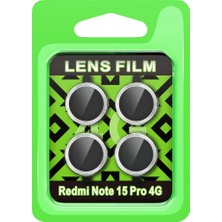 Verto Newface Xiaomi Redmi Note 15 Pro 4g Raze Metal Kamera Lens - Gümüş