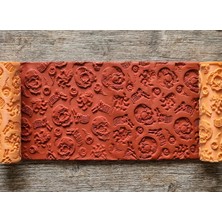 Atölye Dekupaj Model 092 - Deboss & Emboss İkili Set - Polimer Kil Seramik Çamuru Doku Oklavası