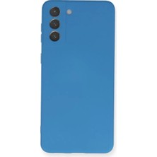 Verto Newface Samsung Galaxy S21 Plus Kılıf Nano Içi Kadife Silikon - Mavi