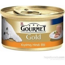 Gourmet Gold 85 gr X24 Kıyılmış Hindili Kedi Konservesi Tatlı Mama Segmenti İçin