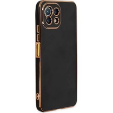 Verto Newface Xiaomi Mi 11 Lite Kılıf Volet Silikon - Siyah