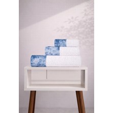 Ellia Soft Dubai Deluxe %100 Pamuk 3'lü Havlu Takımı Hediye Kutulu