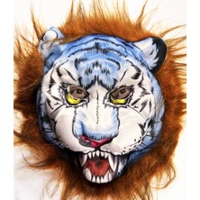 Freedom Storee Kahverengi Saçlu Köpek Kurt Kaplan Maskesi Mega Peluş 34 No