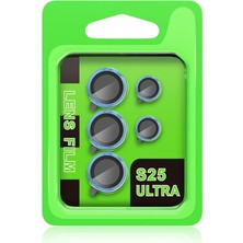 Verto Newface Samsung Galaxy S25 Ultra Raze Metal Kamera Lens - Mavi