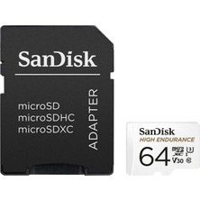 SanDisk MAX ENDURANCE microSDXC 128GB + SD Adapter - for home security cameras & dashcams