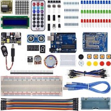 Arduino Uno R3 Dıp Model Full Başlangıç Seti Kutulu Zeka Geliştirici Eğlenceli Tasarım
