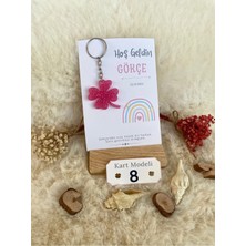 LMS Gift 25 Adet Kartlı Anahtarlık Doğum Hediyesi Hoşgeldin Bebek Hediyelik Epoksi
