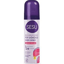 Sesu Hassas Ciltler İçin Tüy Dökücü Krem Sprey 150 ml Kolay Uygulama ve Etkili Sonuç