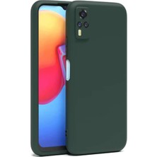Verto Newface Vivo Y53S Kılıf Nano Içi Kadife Silikon - Koyu Yeşil