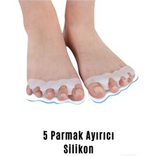 5 Parmak Ayırıcı Makaralı Silikon Gece Aparatı, Konfor ve Destek
