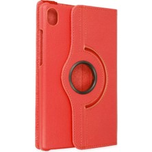 Verto Newface Lenovo Tab M8 Kılıf 360 Tablet Deri Kılıf - Kırmızı