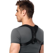 Dik Duruş Için Ortopedik Deri Desenli Korse, Şık ve Konforlu Destek