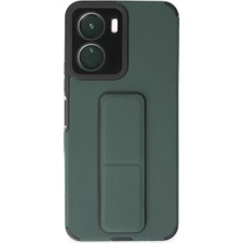 Verto Newface Vivo Y16 Kılıf Mega Standlı Silikon - Yeşil