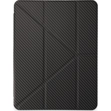 Freedom Storee Apple Ipad Pro 11 (2024) Kılıf Color Karbon Tablet Kılıfı - Koyu Gri