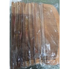 Hayat Store Ahşap Tarak 12'li Paket Dar Dişli Oval
