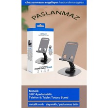 Acl Metalik 360° Dönebilen Katlanabilir Telefon ve Tablet Tutucu Stand Yüksek Kalite