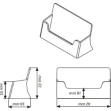 Esranın Dünyası Dikey Şeffaf Dosya, Polystrene Kristal Malzeme