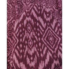 Kumaş Parça Bordo Pembe Desenli Bürümcüklü Jarse Kumaş En: 160CM