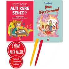 Kırmızı Kedi Yayınevi Alfa Kalem+Ama Öğretmenim!+Altı Kere Sekiz?(Feyza Demir) 2 Kitap / Hikayeler