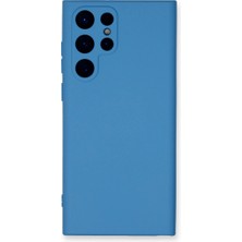 Freedom Storee Samsung Galaxy S23 Ultra Kılıf Nano Içi Kadife Silikon - Mavi