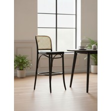 Gazzini Furniture Norella Hazeranlı Ahşap Bar Sandalyesi