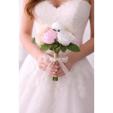Ceku Home Tasarım Şakayık, Gül Gelin Çiçeği, Nikah Çiçeği, Gelin Buketi